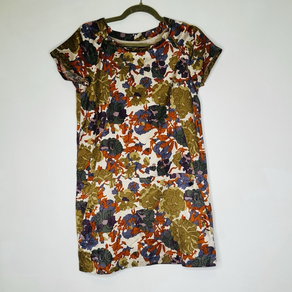 Comptoir Des Cotonniers dress mini silk floral sz 38